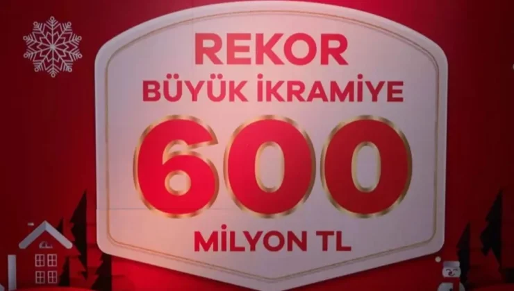 Milli Piyango Yılbaşı Özel Çekilişi’nde dağıtım garantili rekor büyük ikramiye tam 600 milyon TL!